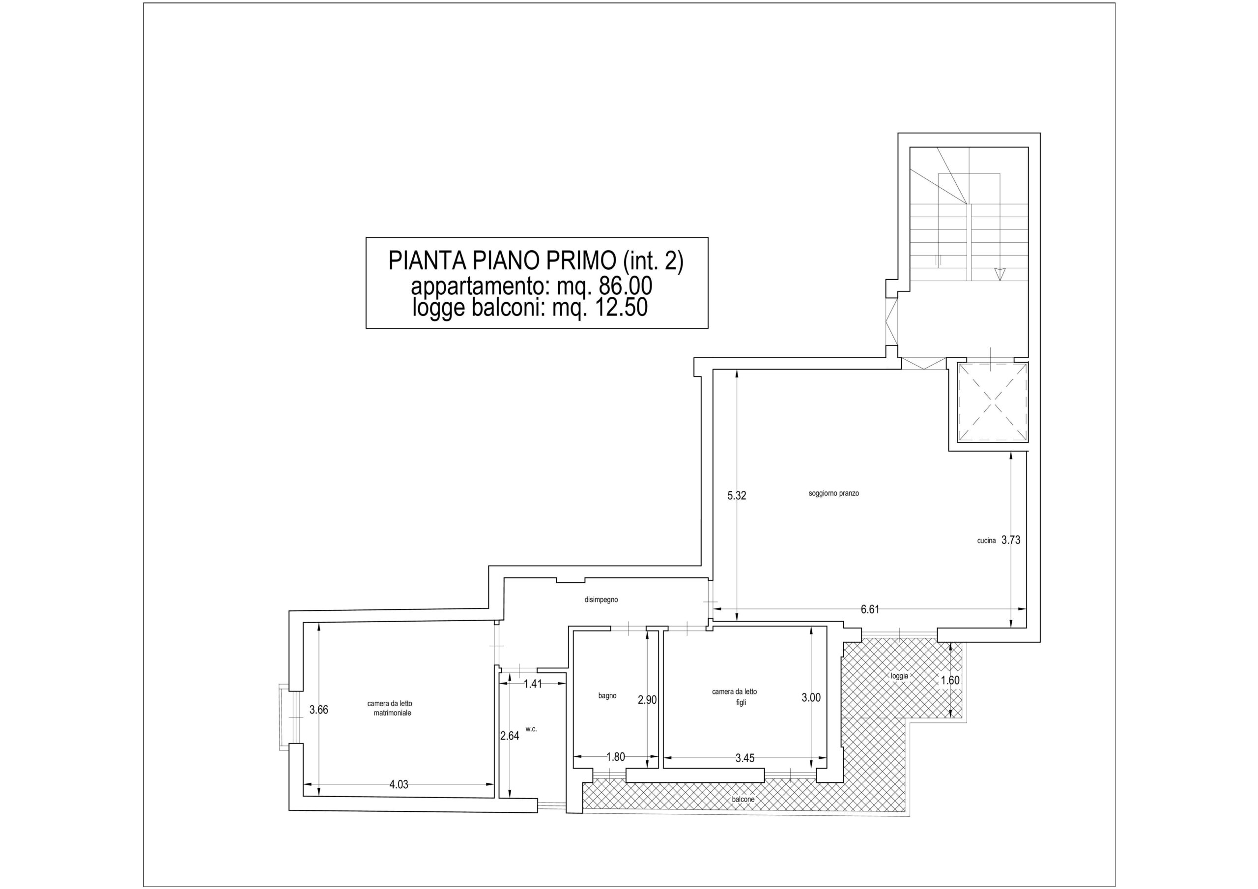 PLANIMETRIA PIANO PRIMO INTERNO 2